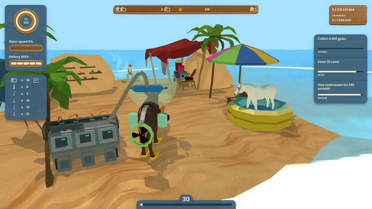 Скриншот игры Moose Diver