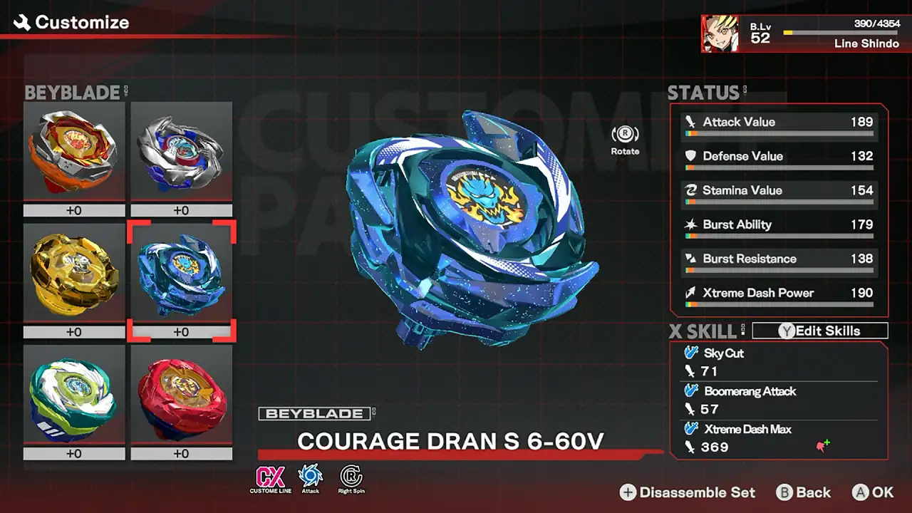 Скриншот игры BEYBLADE X EVOBATTLE