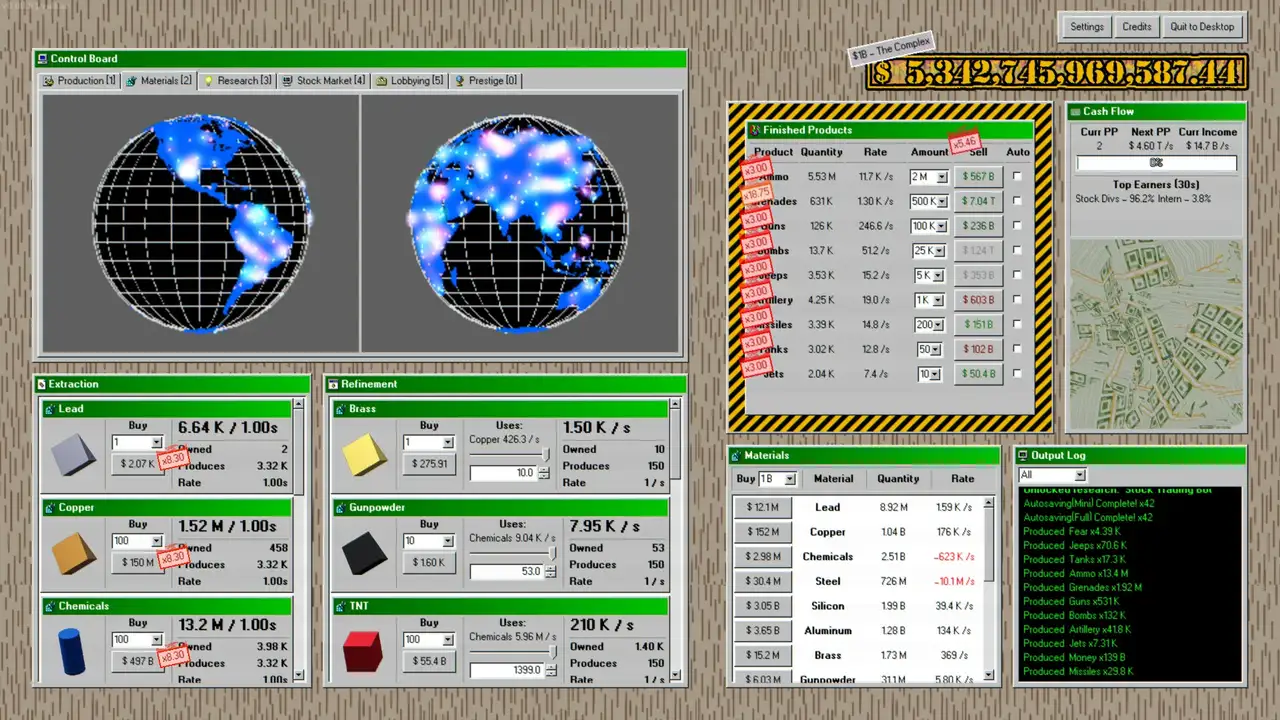 Скриншот игры Military Incremental Complex