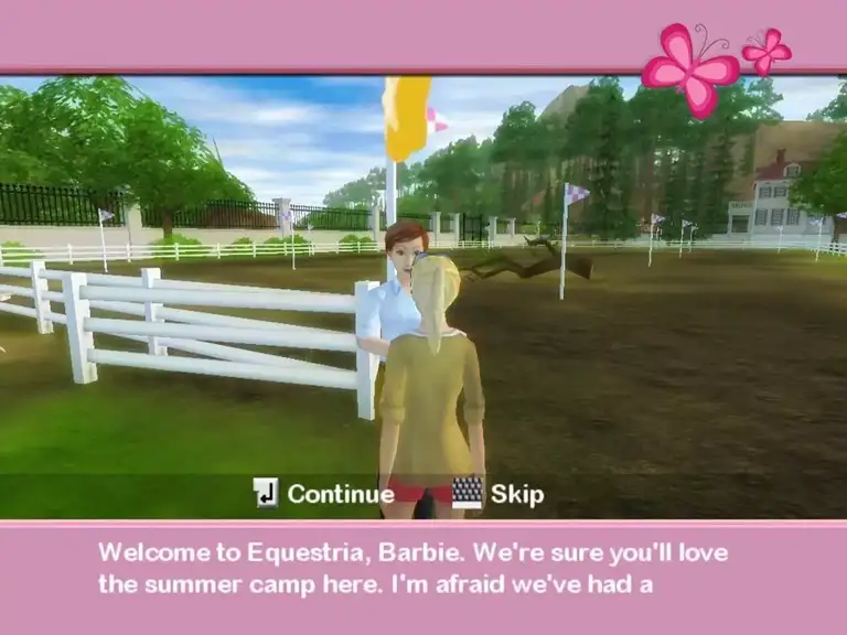 Скриншот игры Barbie Horse Adventures: Riding Camp