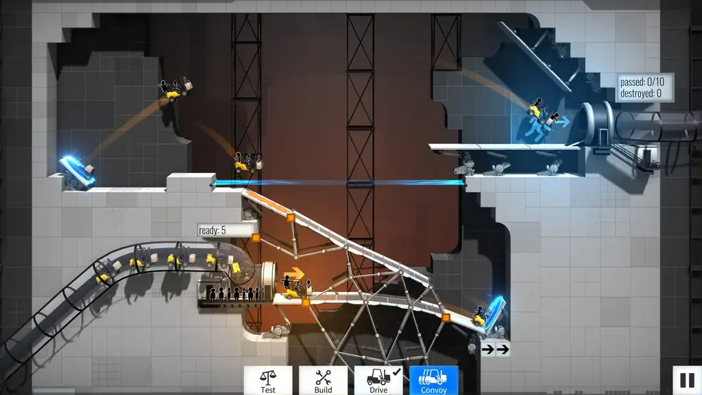 Скриншот игры Bridge Constructor Portal