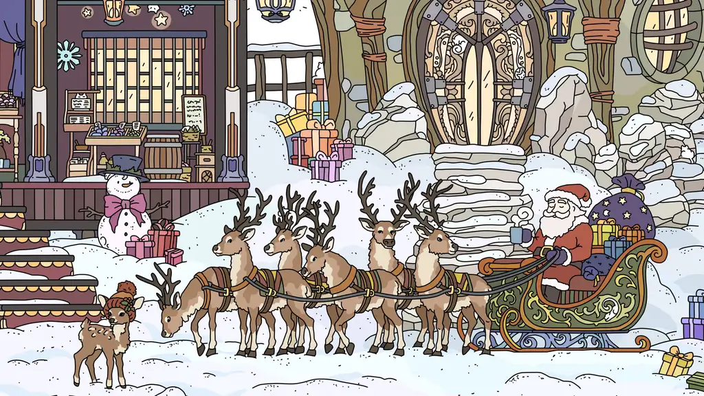 Скриншот игры Hidden Cats 8: Happy New Year