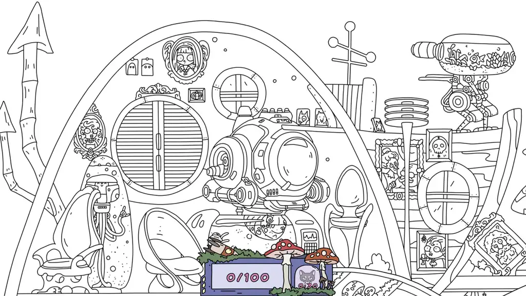 Скриншот игры Hidden Cats 9: Aliens