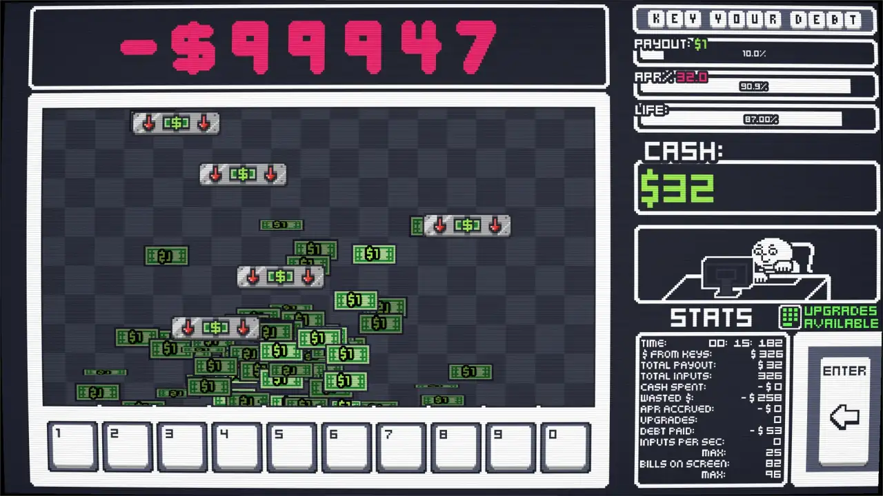 Скриншот игры Key Your Debt