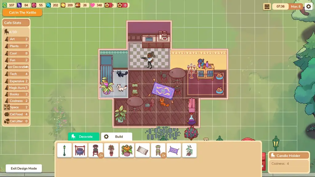 Скриншот игры Cat Cafe Manager