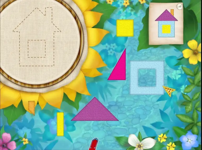 Скриншот игры Лунтик учится рисовать