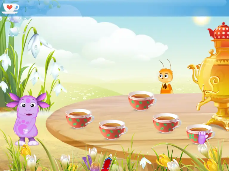 Скриншот игры Лунтик: Тренируем память и внимание