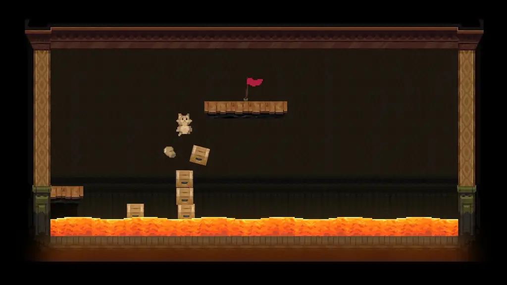 Скриншот игры Backrooms Cats and Lava