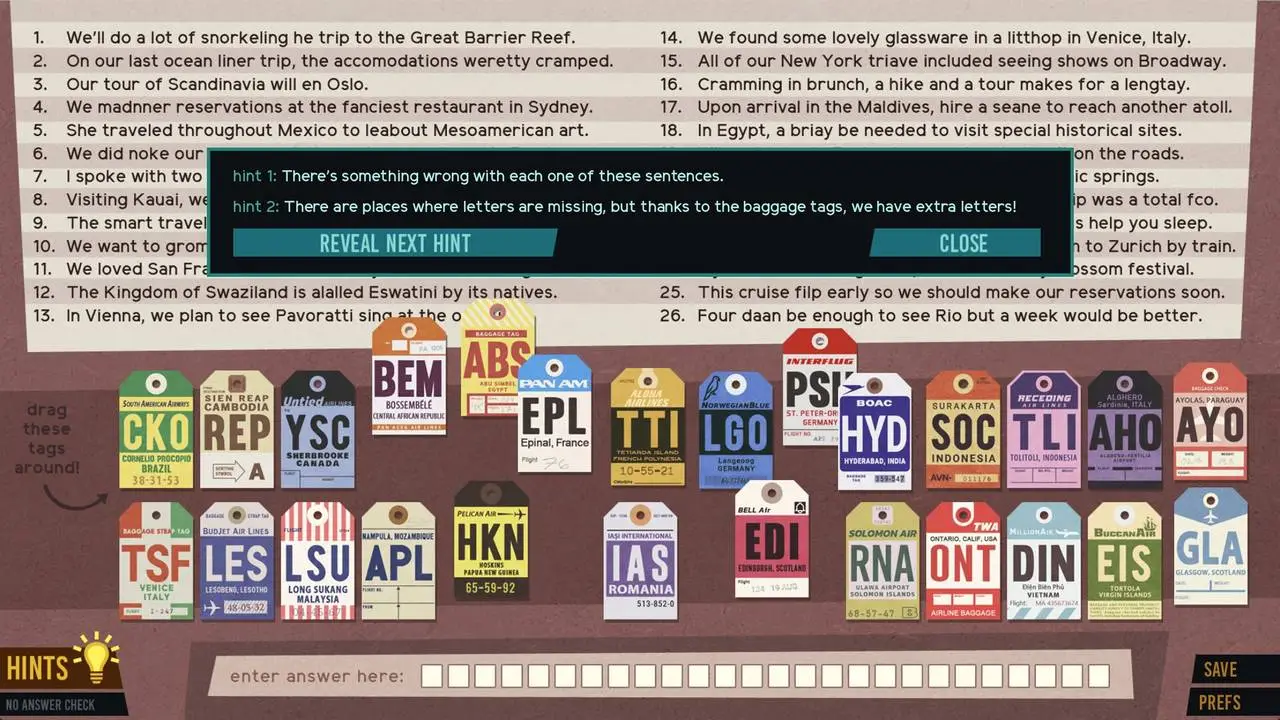 Скриншот игры Puzzle Spy International