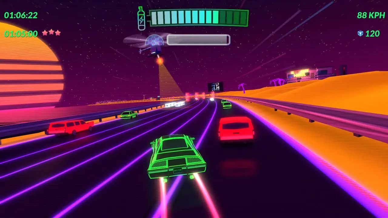 Скриншот игры Retro Drive: Revamped