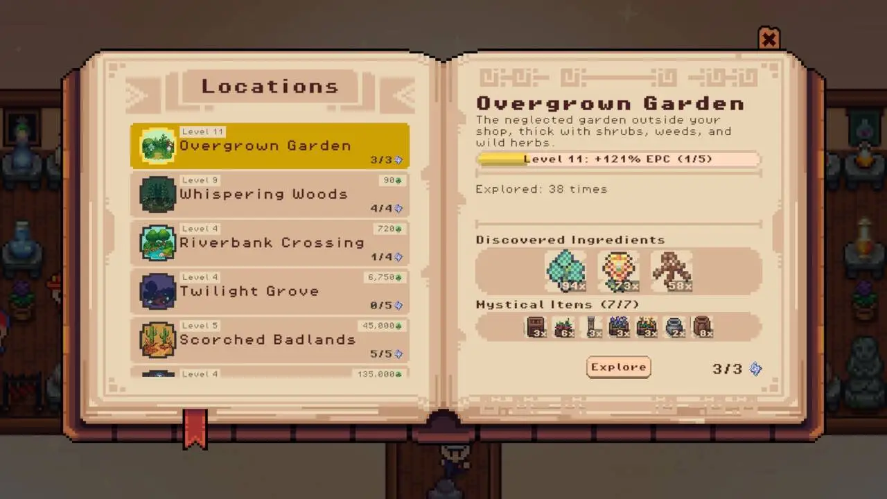 Скриншот игры Alchemist's Garden