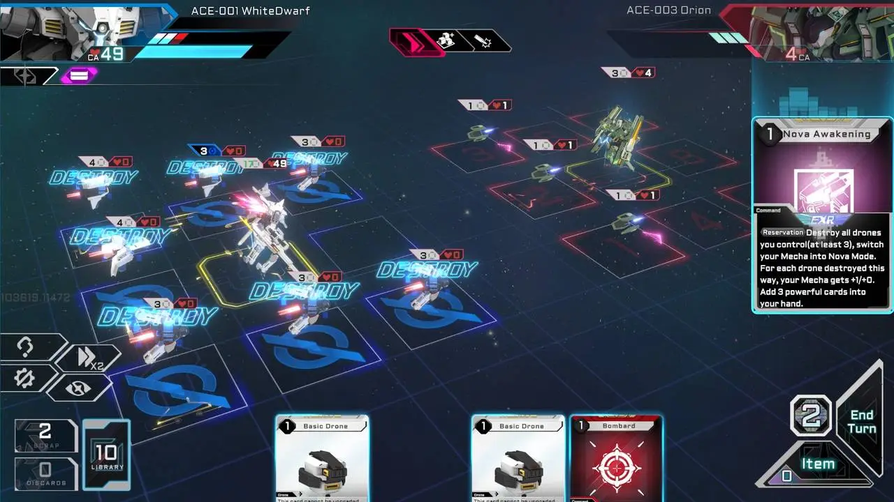 Скриншот игры ACE Strategy: Mecha Nova
