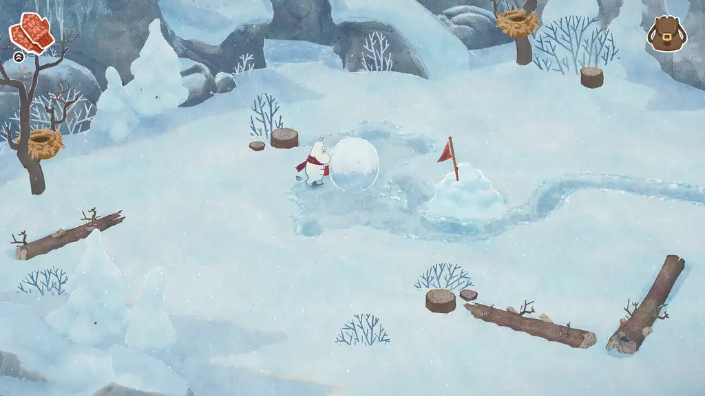 Скриншот игры Moomintroll: Winter's Warmth