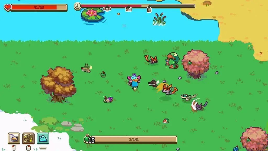 Скриншот игры Everything is Crab: The Animal Evolution Roguelite