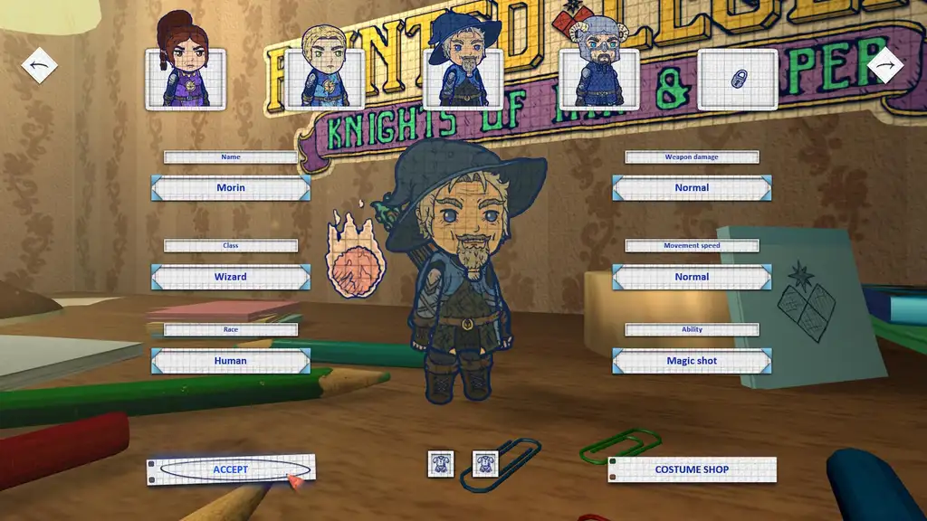 Скриншот игры Painted Legend: Knights of Ink and Paper