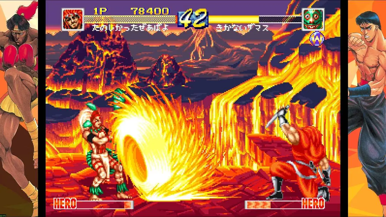 Скриншот игры WORLD HEROES PERFECT