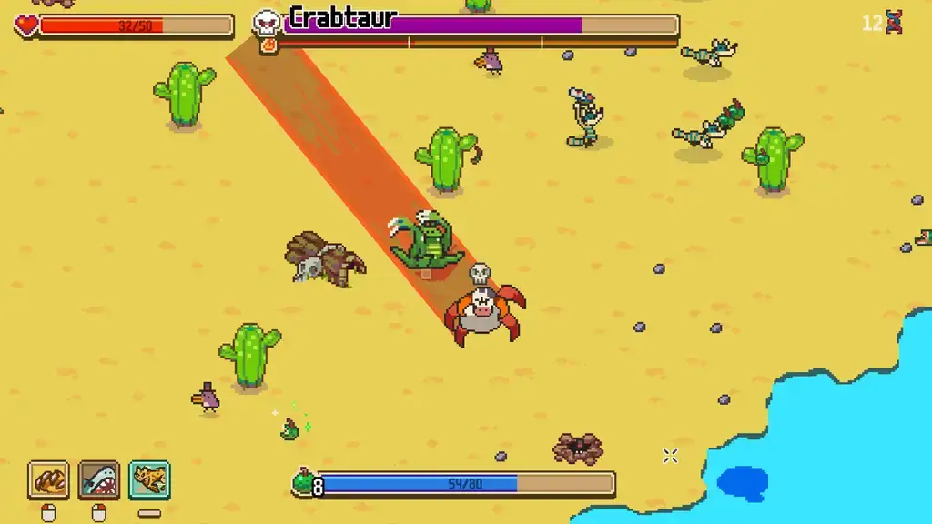 Скриншот игры Everything is Crab: The Animal Evolution Roguelite