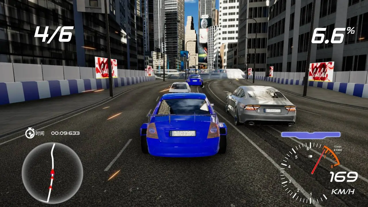 Скриншот игры Racer Overdrive