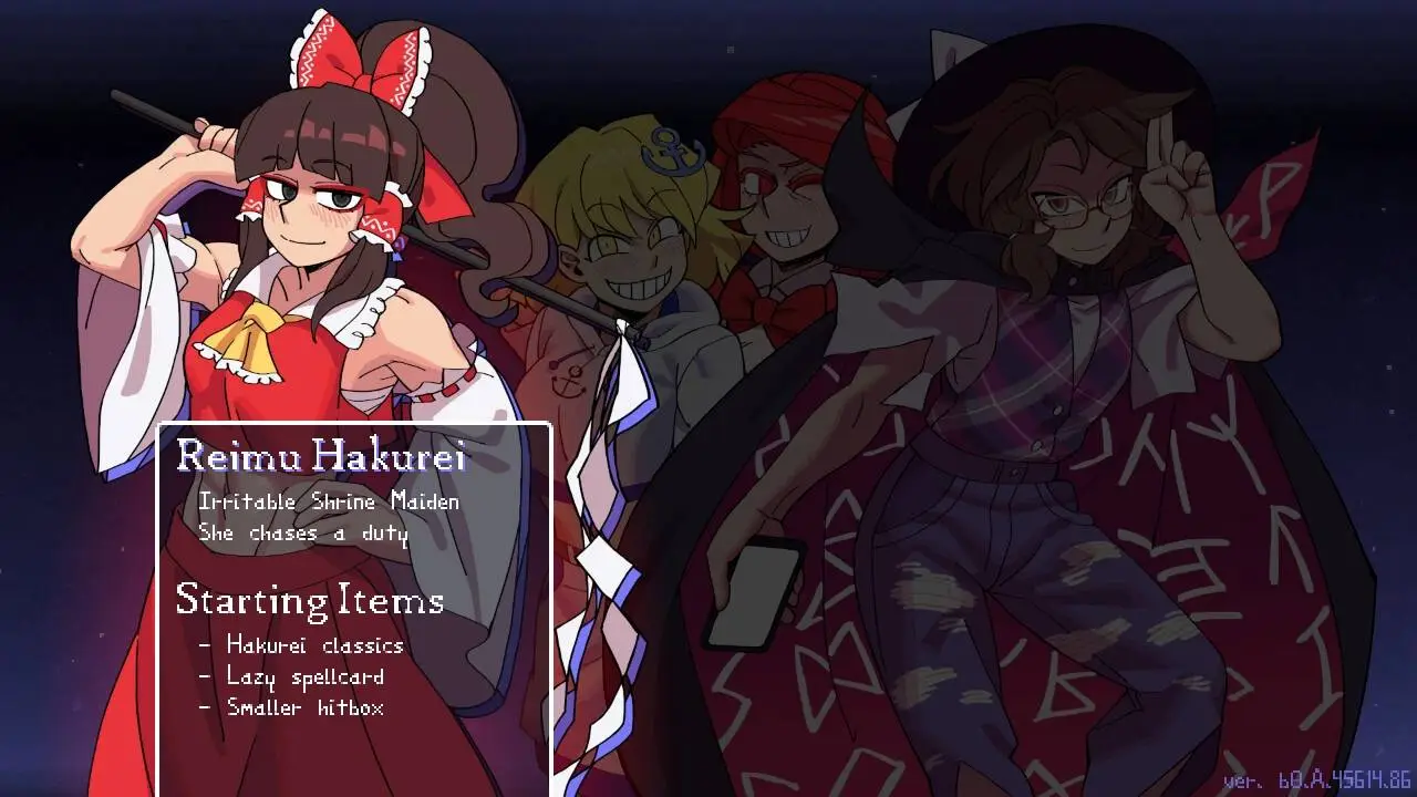 Скриншот игры Touhou Lensed Night Sky, Kaseigai