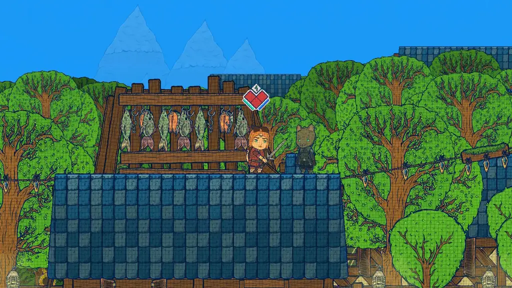 Скриншот игры Painted Legend: Knights of Ink and Paper