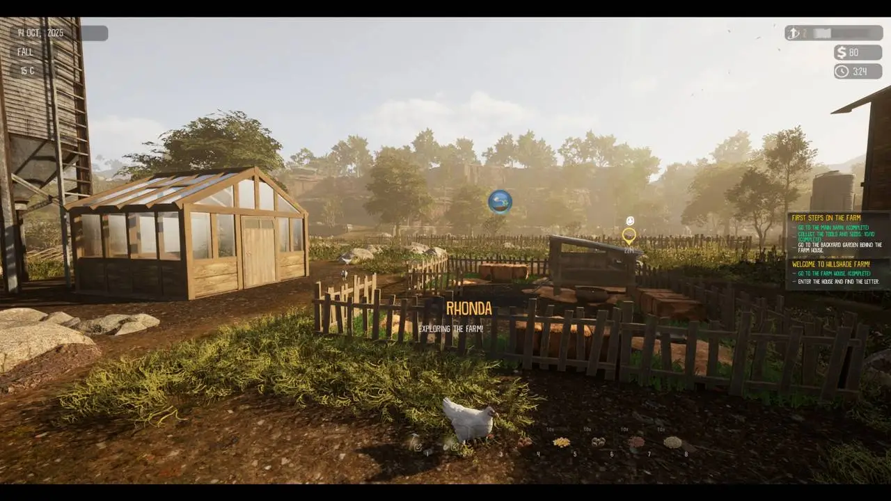 Скриншот игры Hillshade Farm