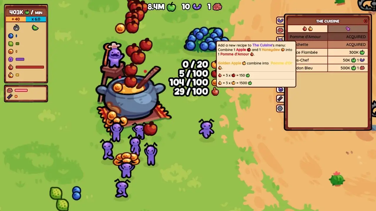 Скриншот игры FEED THE QUEEN