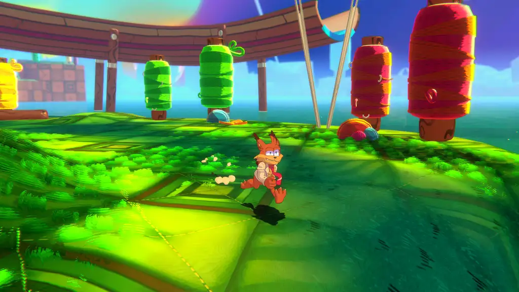 Скриншот игры Bubsy 4D