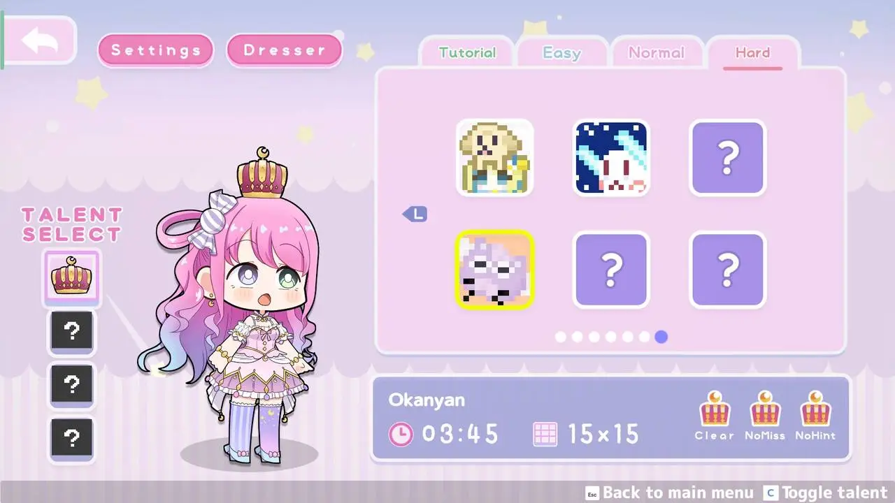 Скриншот игры Nna-tan's Pixel Princess