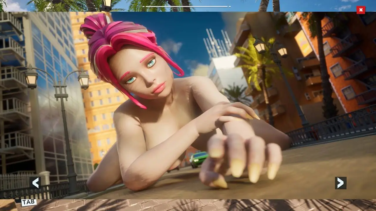 Скриншот игры Giant Waifu Wash Simulator