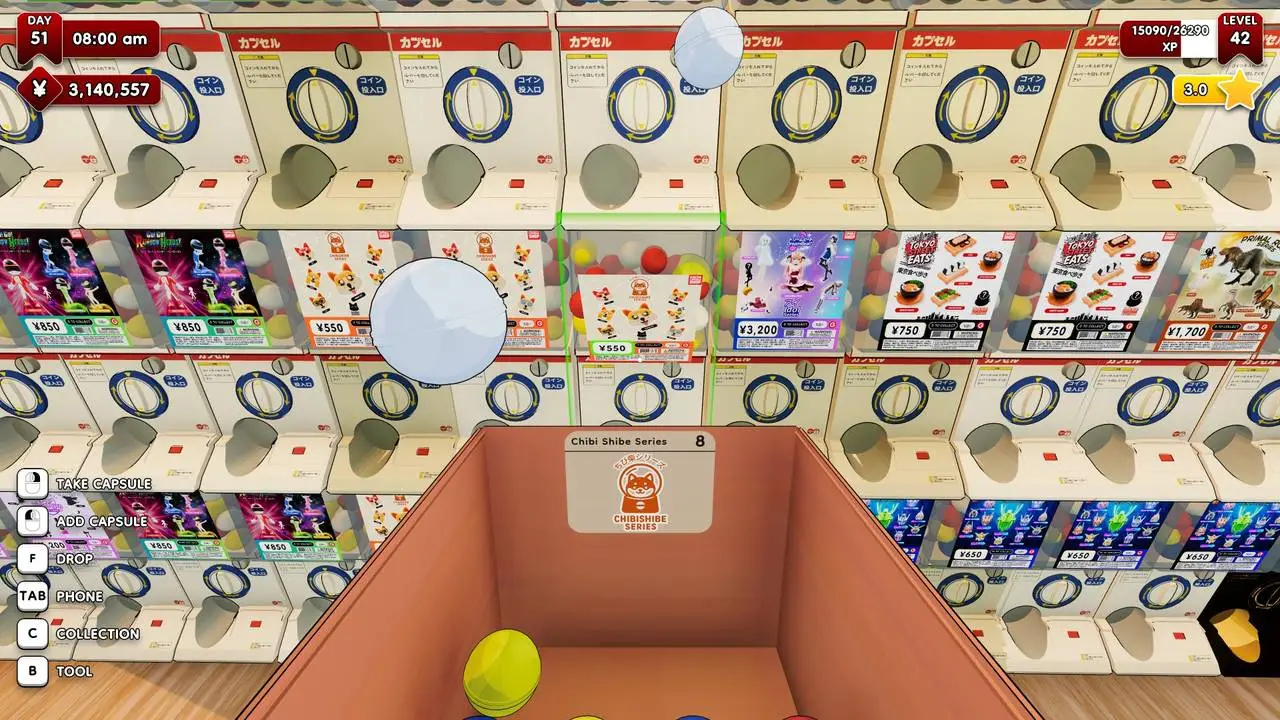Скриншот игры Gacha Capsule Shop Simulator - Akihabara