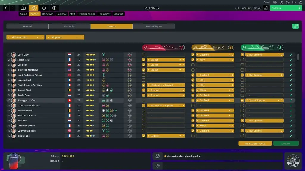 Скриншот игры Pro Cycling Manager 26