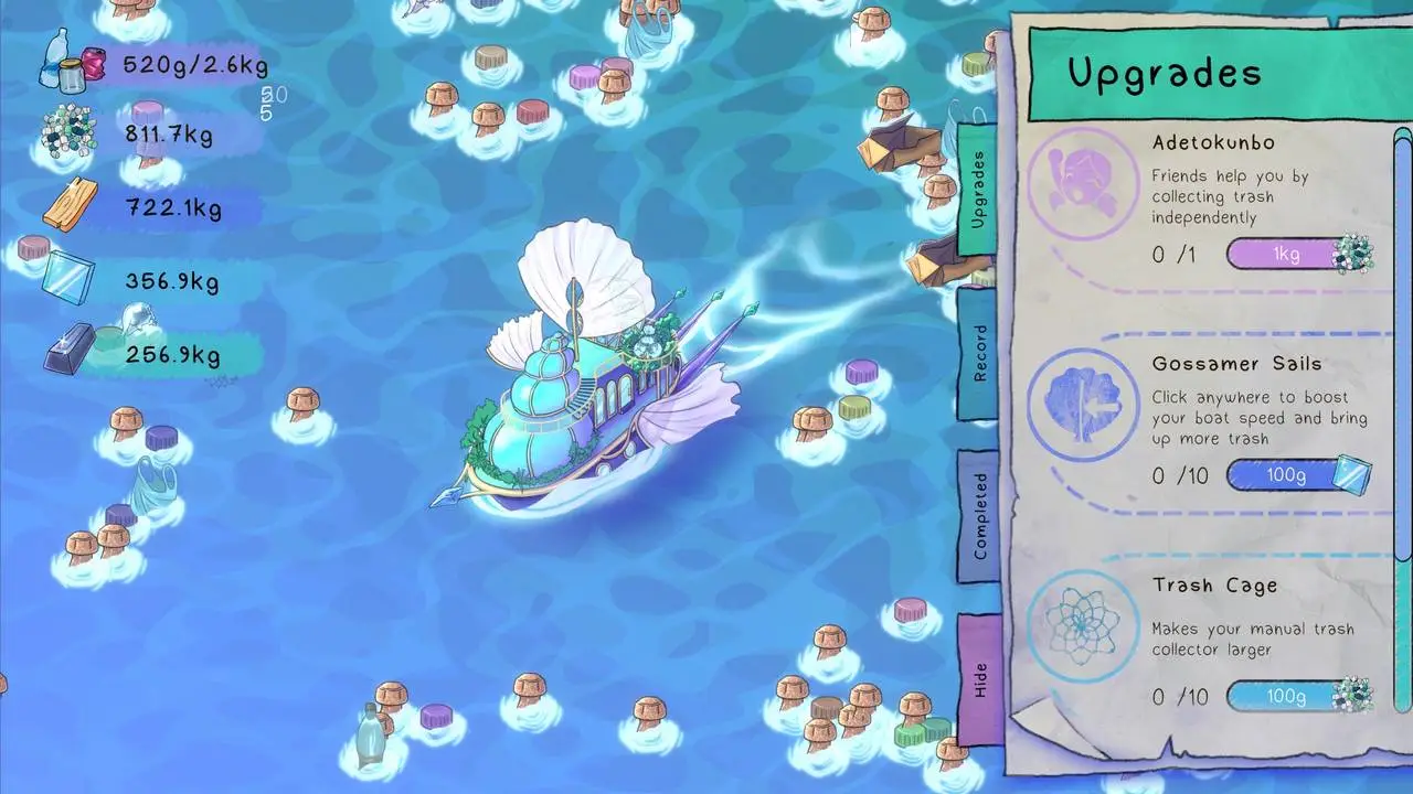 Скриншот игры Ocean Cleaner Idle