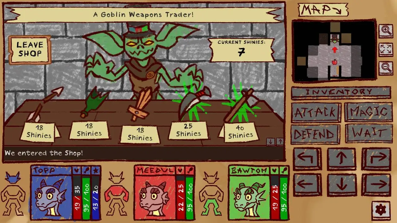 Скриншот игры A Kobold Story: Trenchcoat Adventurer