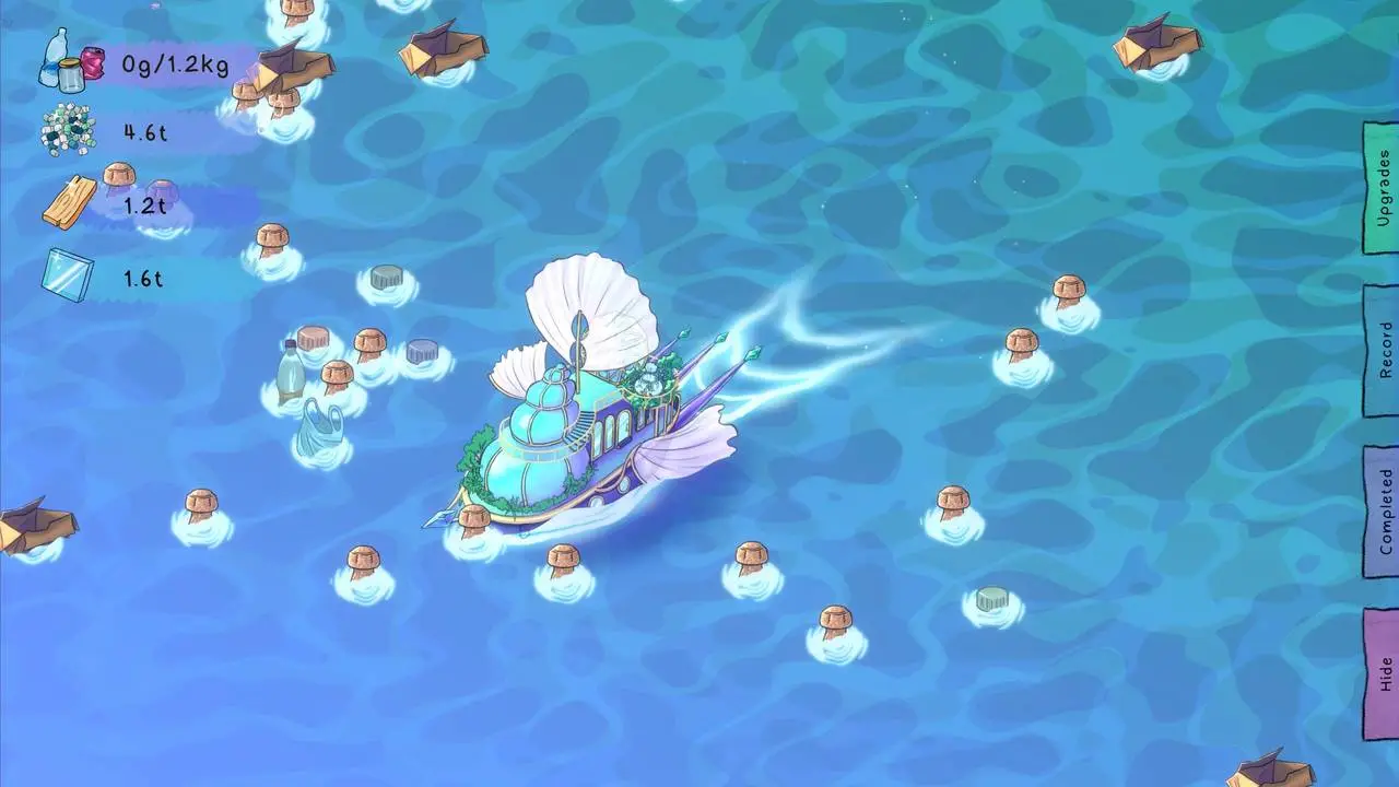 Скриншот игры Ocean Cleaner Idle