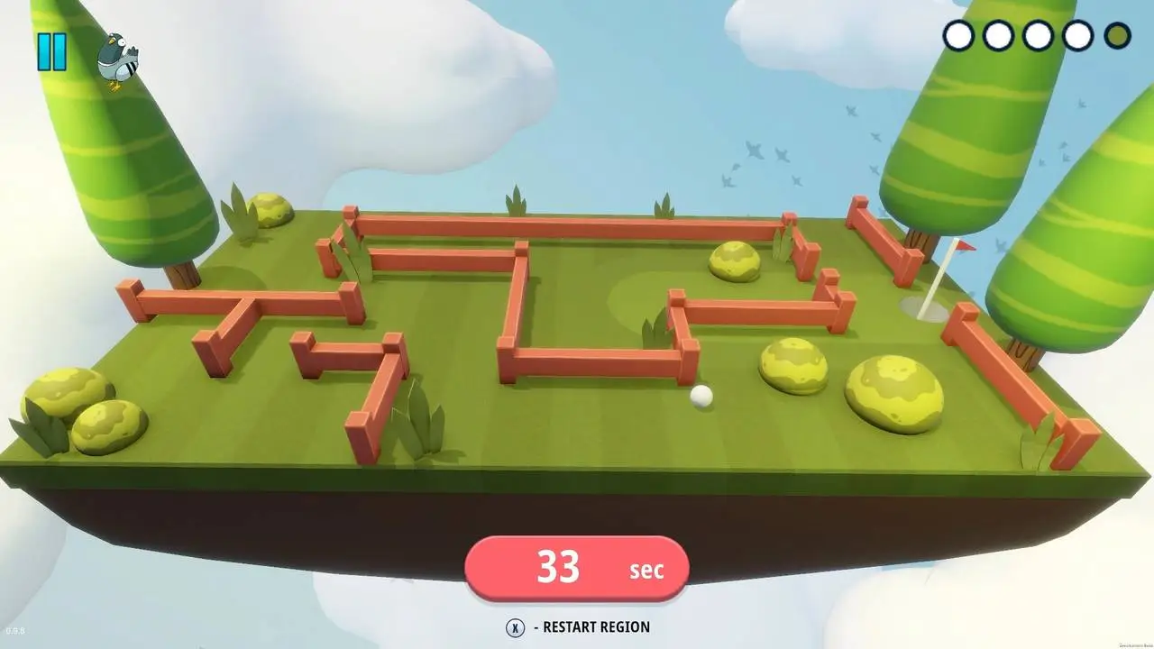 Скриншот игры Tilt It! Golf