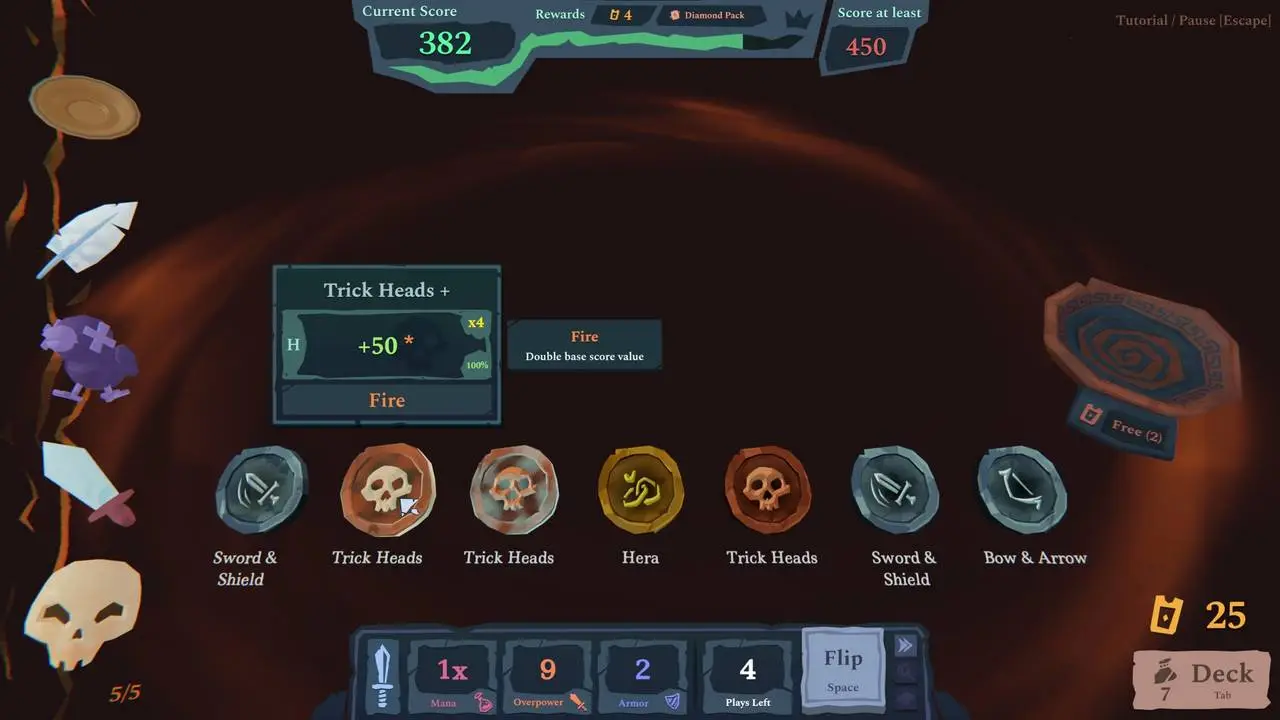Скриншот игры Wunder: The Double-Sided Deckbuilder