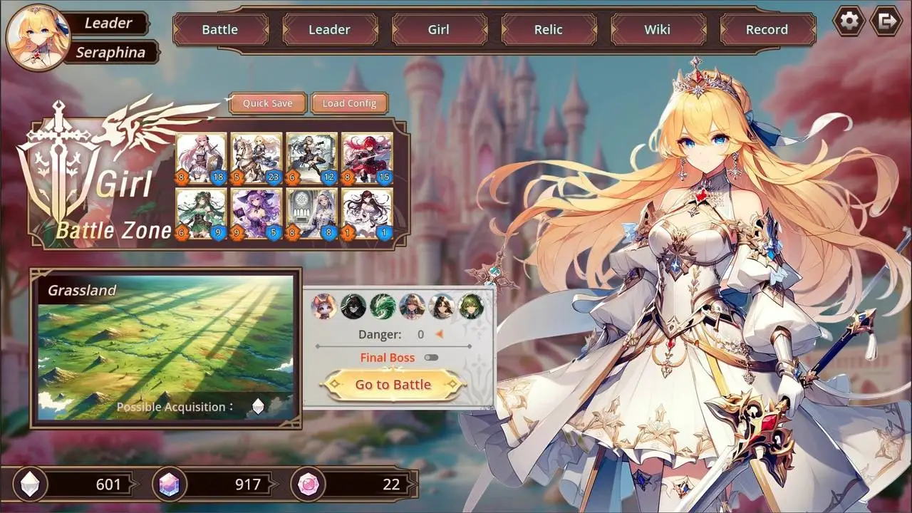 Скриншот игры Auto Battle Girl