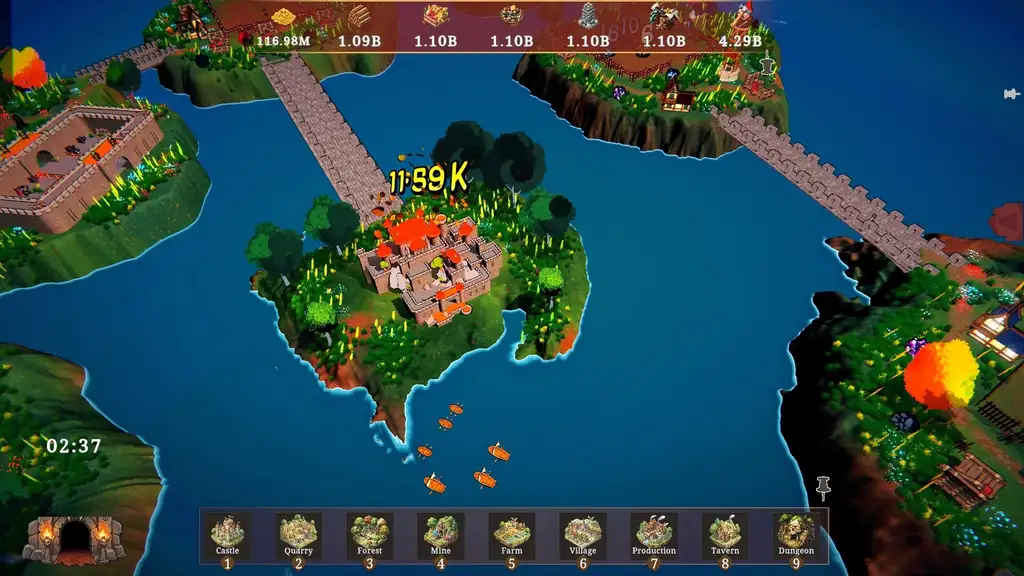 Скриншот игры Under Tower Idle
