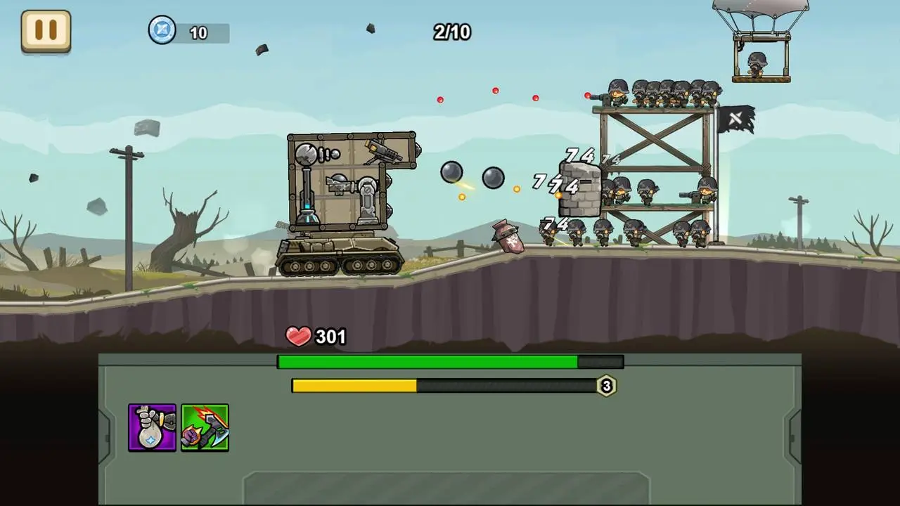 Скриншот игры Thunder Tank: Iron Shield