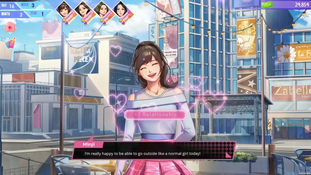 Скриншот игры K-pop Idol Stories: Road to Debut