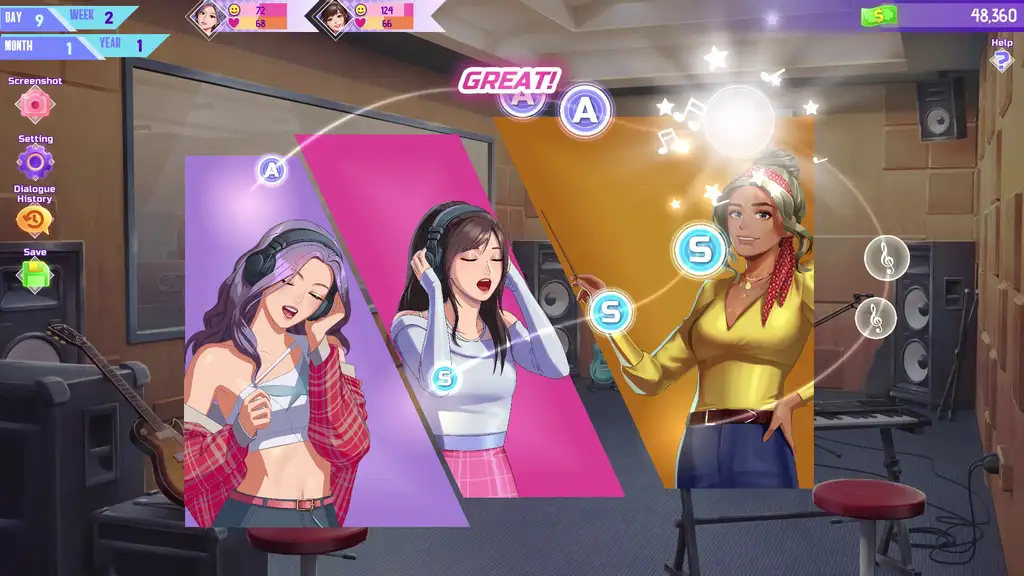 Скриншот игры K-pop Idol Stories: Road to Debut