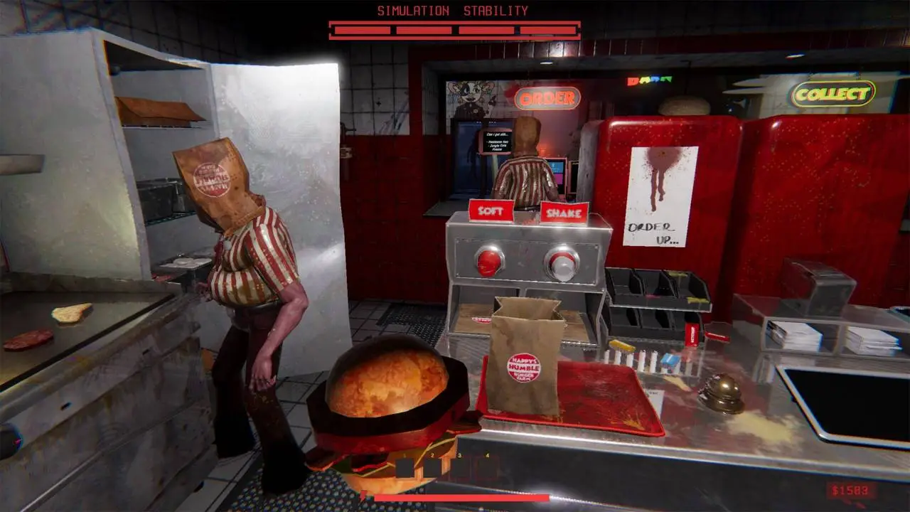 Скриншот игры Happy's Humble Burger Cult