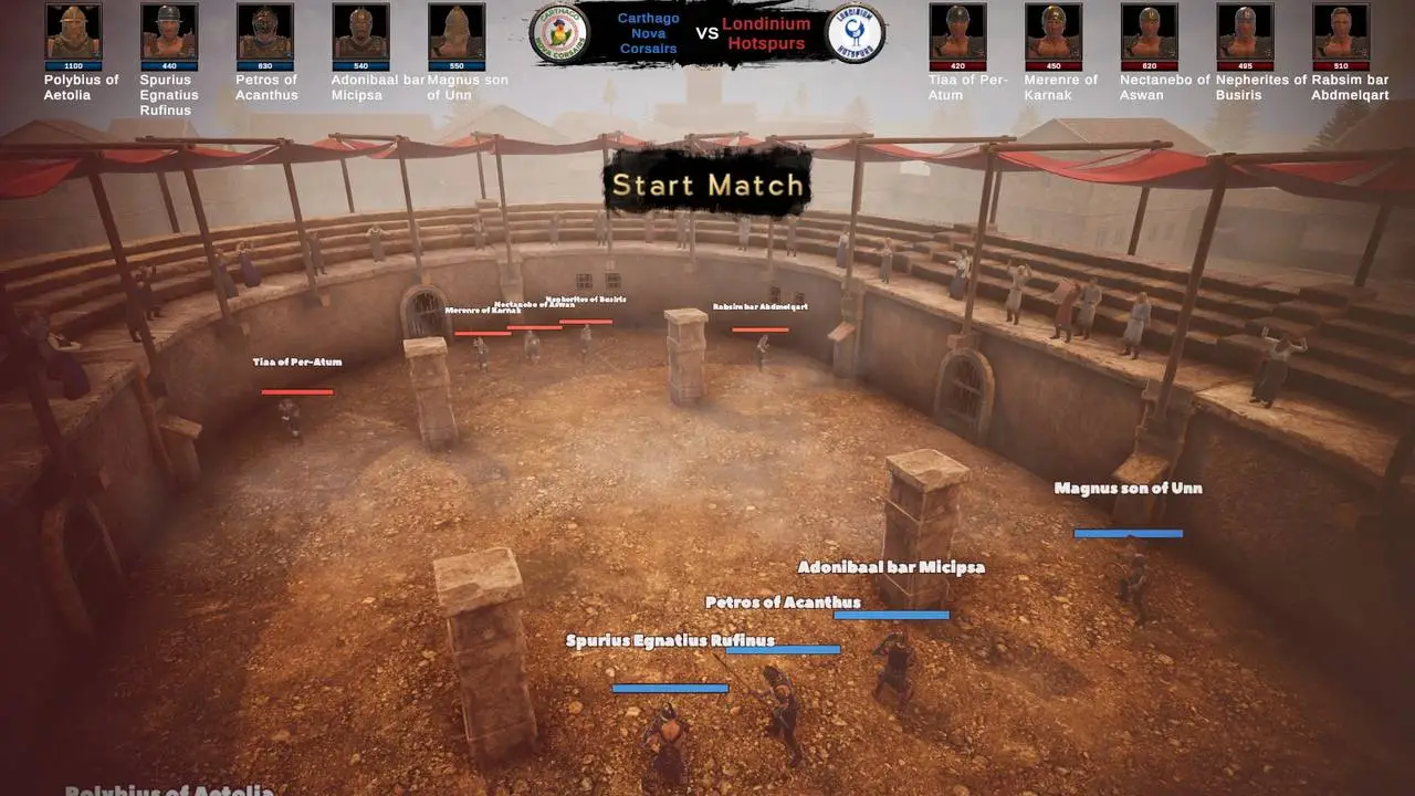 Скриншот игры Ludus Magnatus: Gladiator Manager Simulator