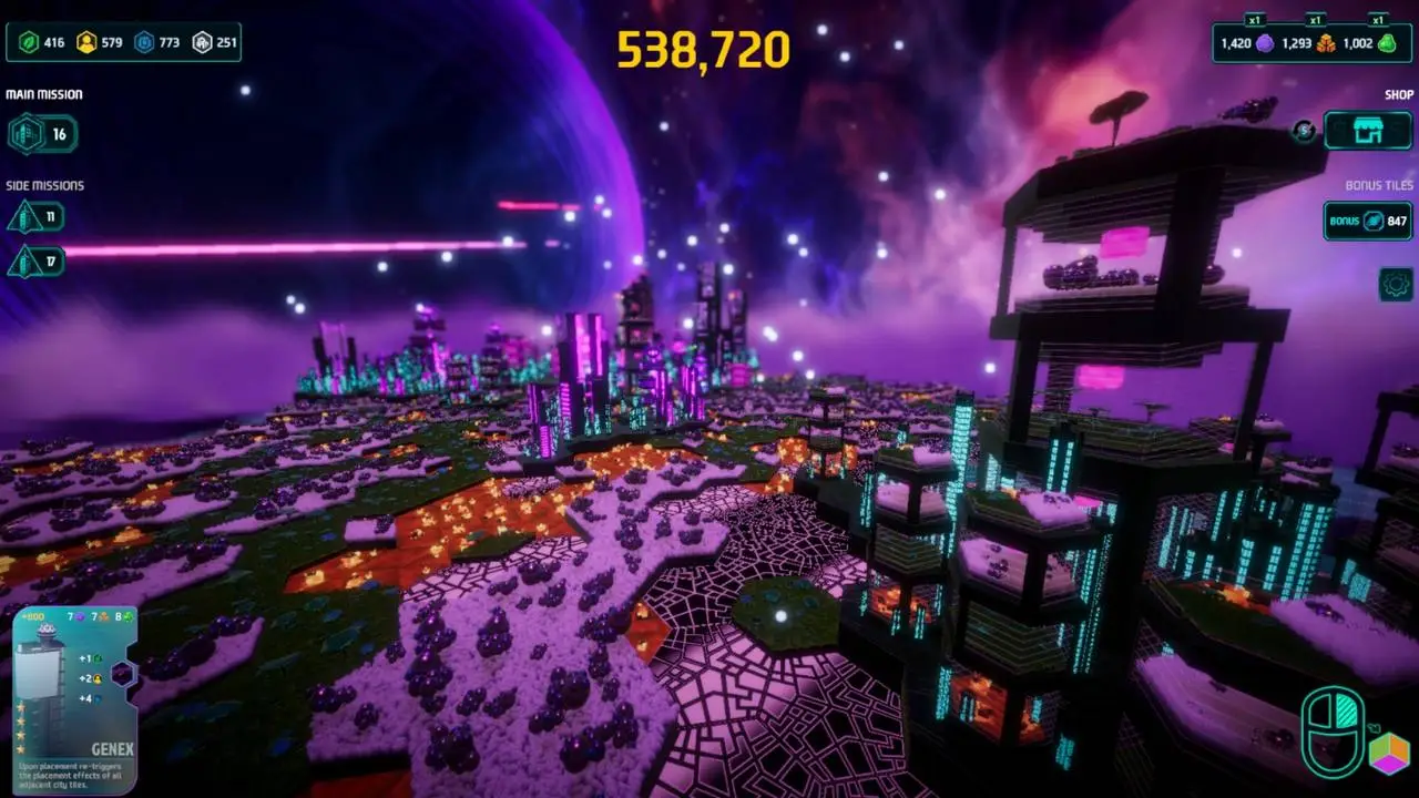 Скриншот игры Hexalith