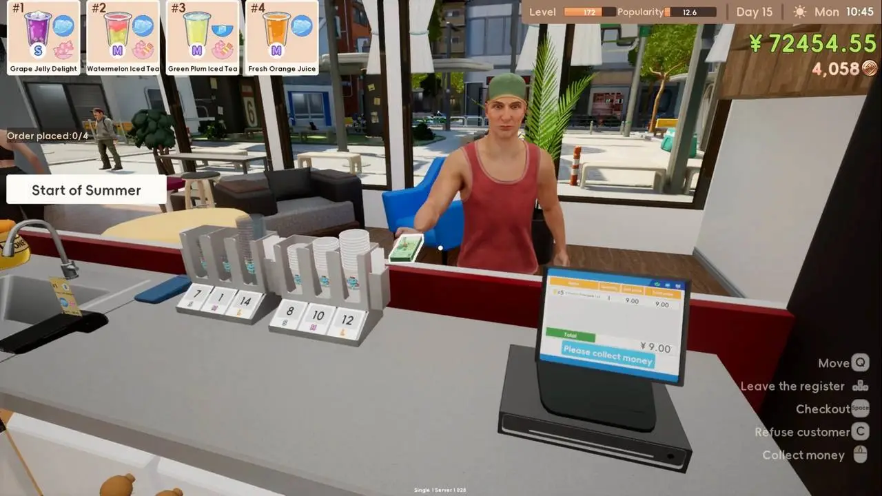 Скриншот игры Boba Cafe Simulator