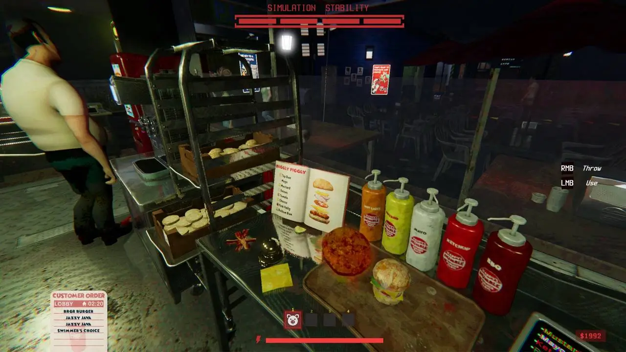 Скриншот игры Happy's Humble Burger Cult