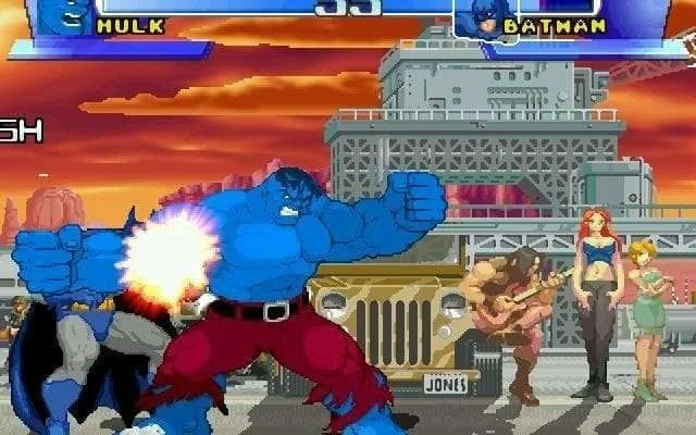 Скриншот игры M.U.G.E.N MARVEL VS DC