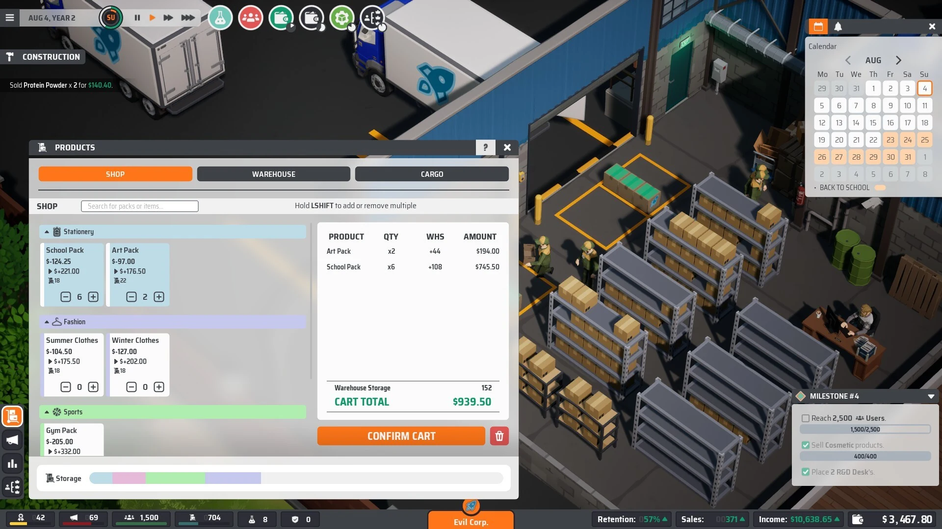Скриншот игры E-Shop Tycoon