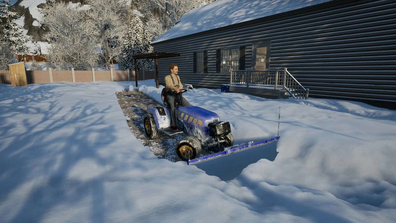 Скриншот игры Snow Plowing Simulator: Ski Resort Edition