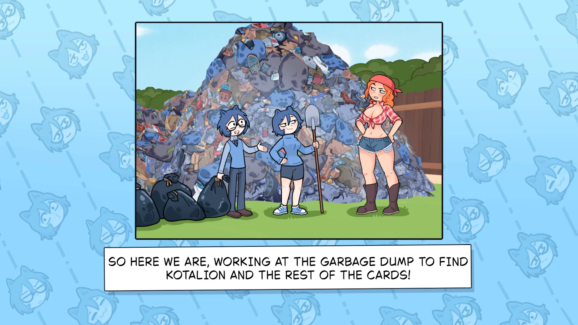 Скриншот игры KOTAMON: My Sis Found A Super-Rare Card In Her Cereal Box, So I Became A Garbage Man To Find The Entire Collection And Earn $1,000,000